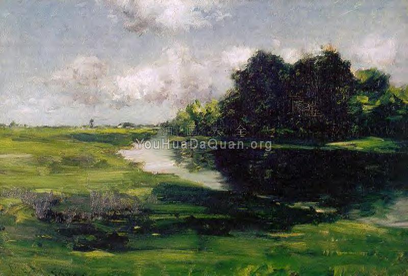 Long Island Landscape after a Shower of Rain - 威廉·梅里特·查斯
